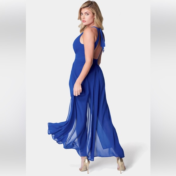 Bebe CROSS FRONT MAXI DRESS - Picture 3 of 7